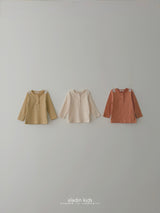 ［aladin］Lace button tee