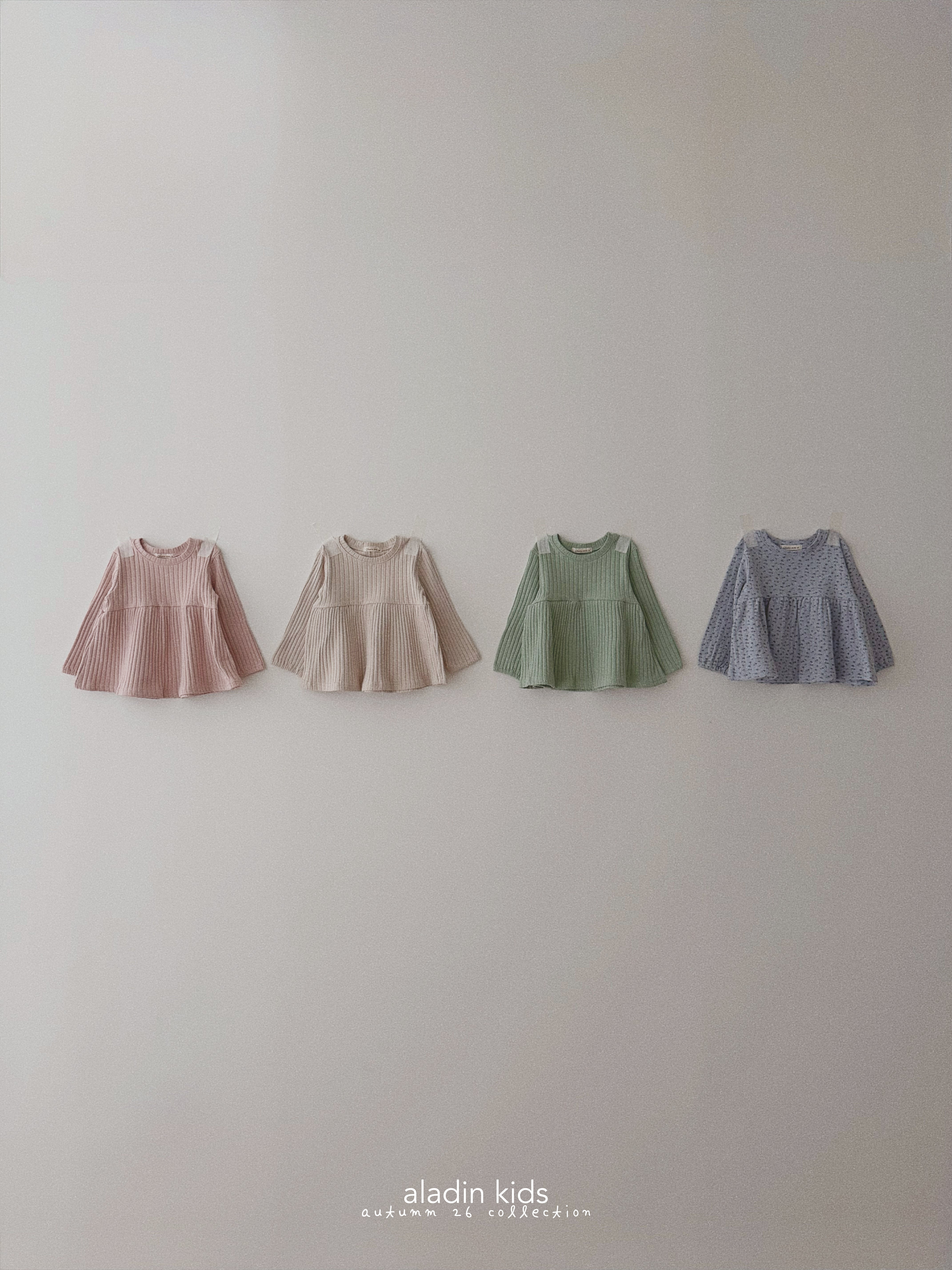 ［aladin］Mood rib blouse