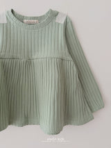 ［aladin］Mood rib blouse