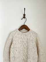 Mix cable knit pullover