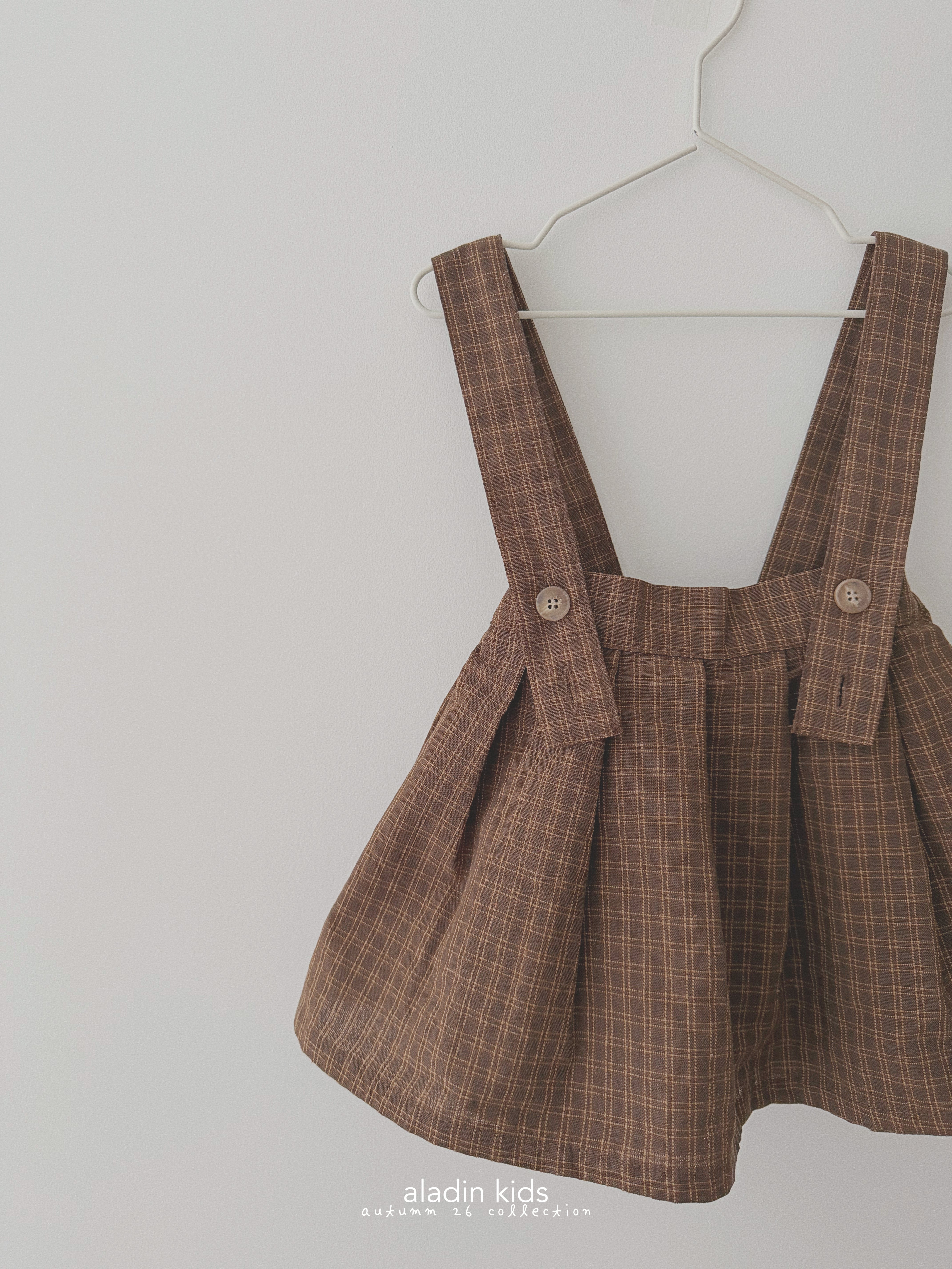 ［aladin］Pleats suspender skirt