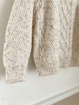 Mix cable knit pullover