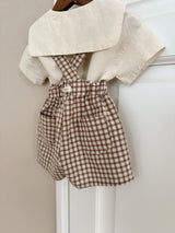 Check suspender pants