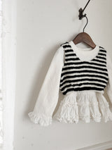 Soft stripe vest