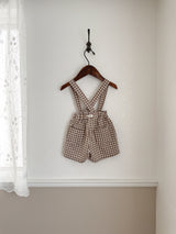Check suspender pants
