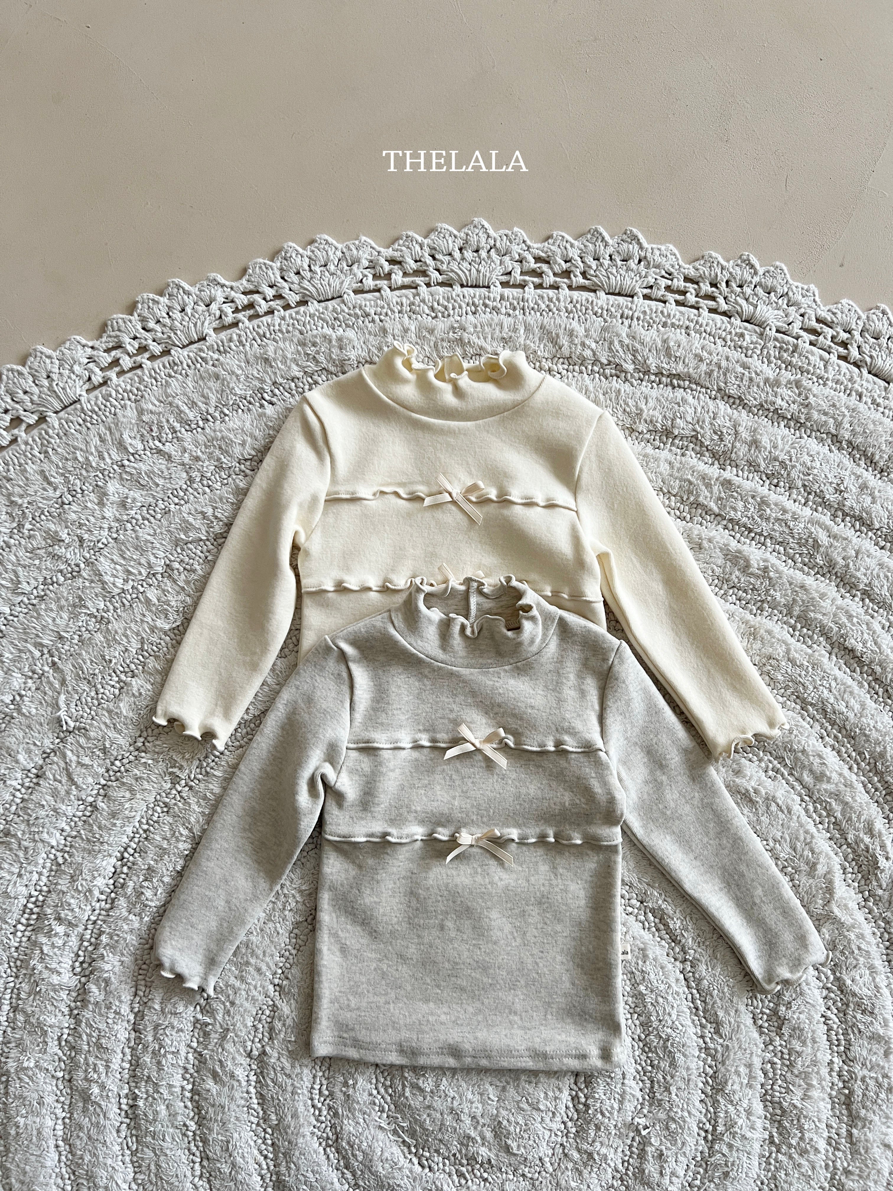 ［thelala］Ribbon mellow tee