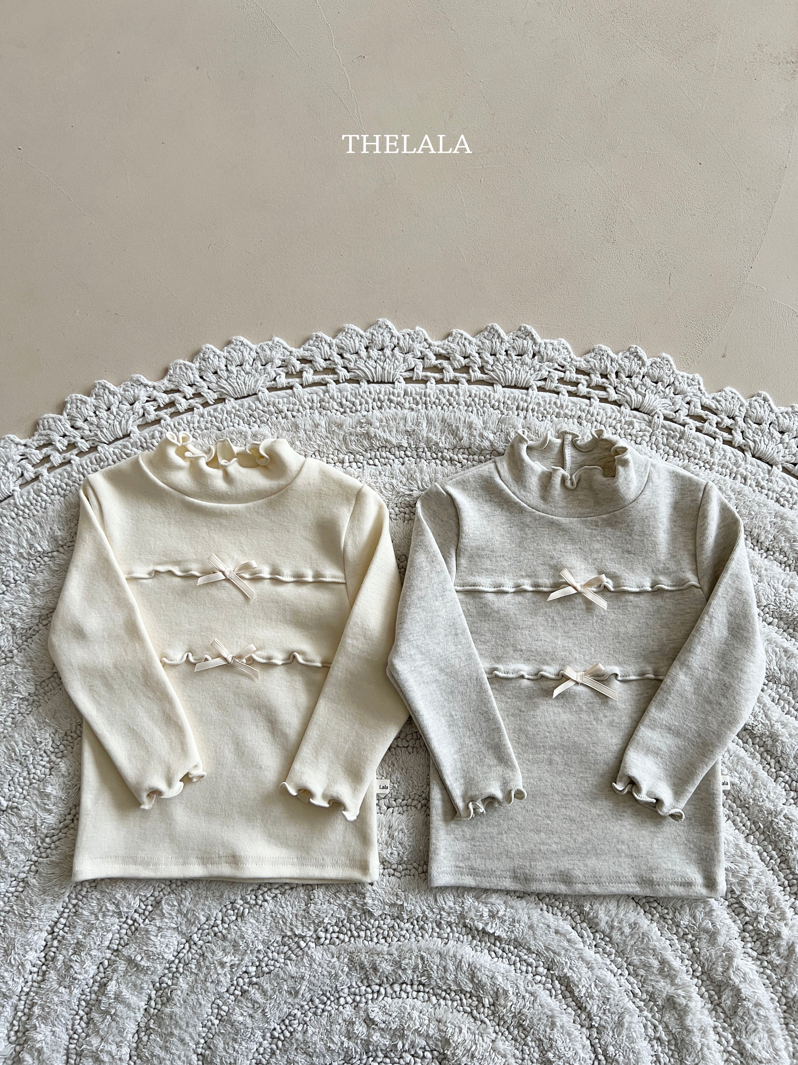 ［thelala］Ribbon mellow tee