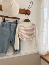 Soft stripe vest