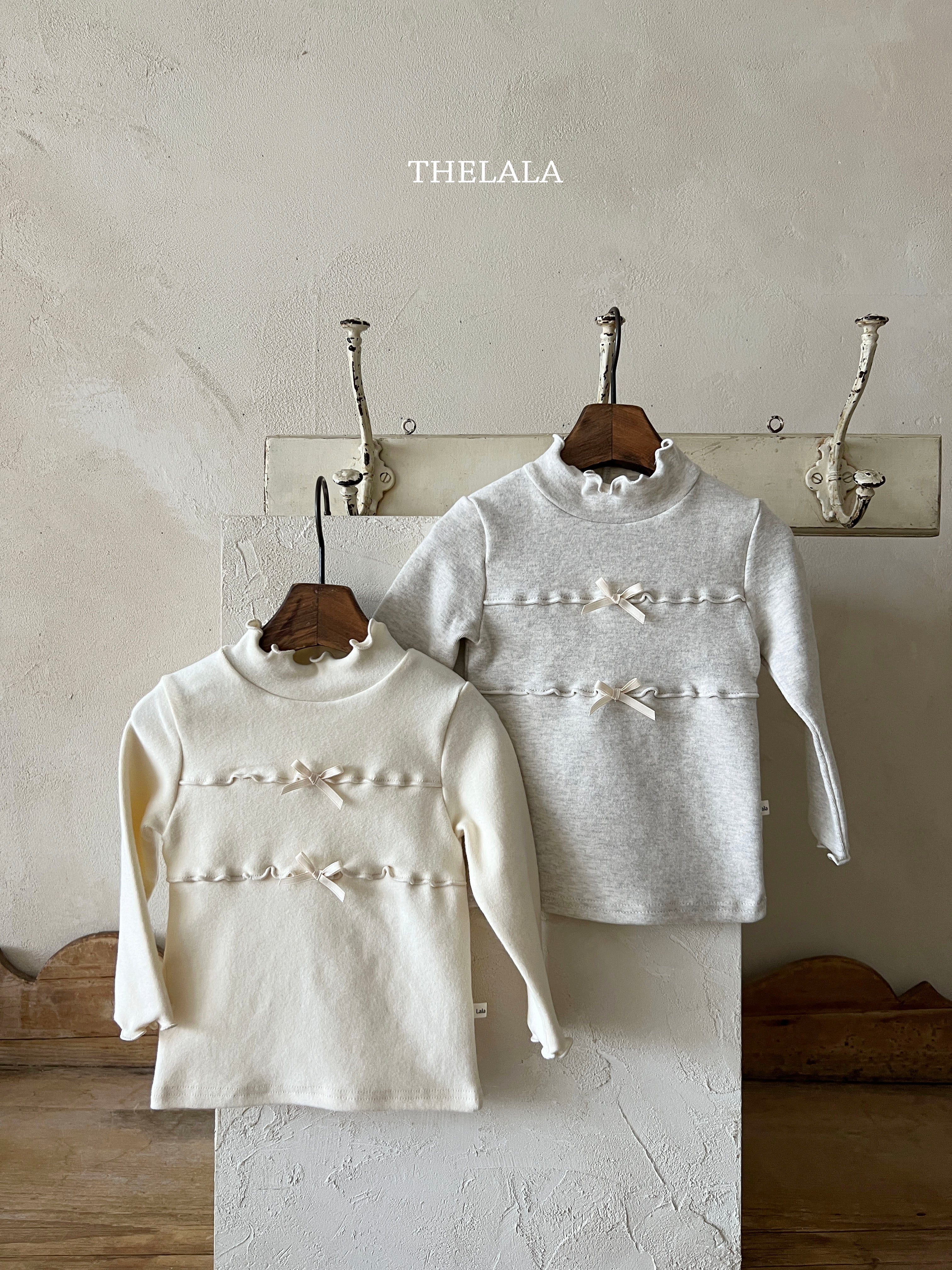 ［thelala］Ribbon mellow tee