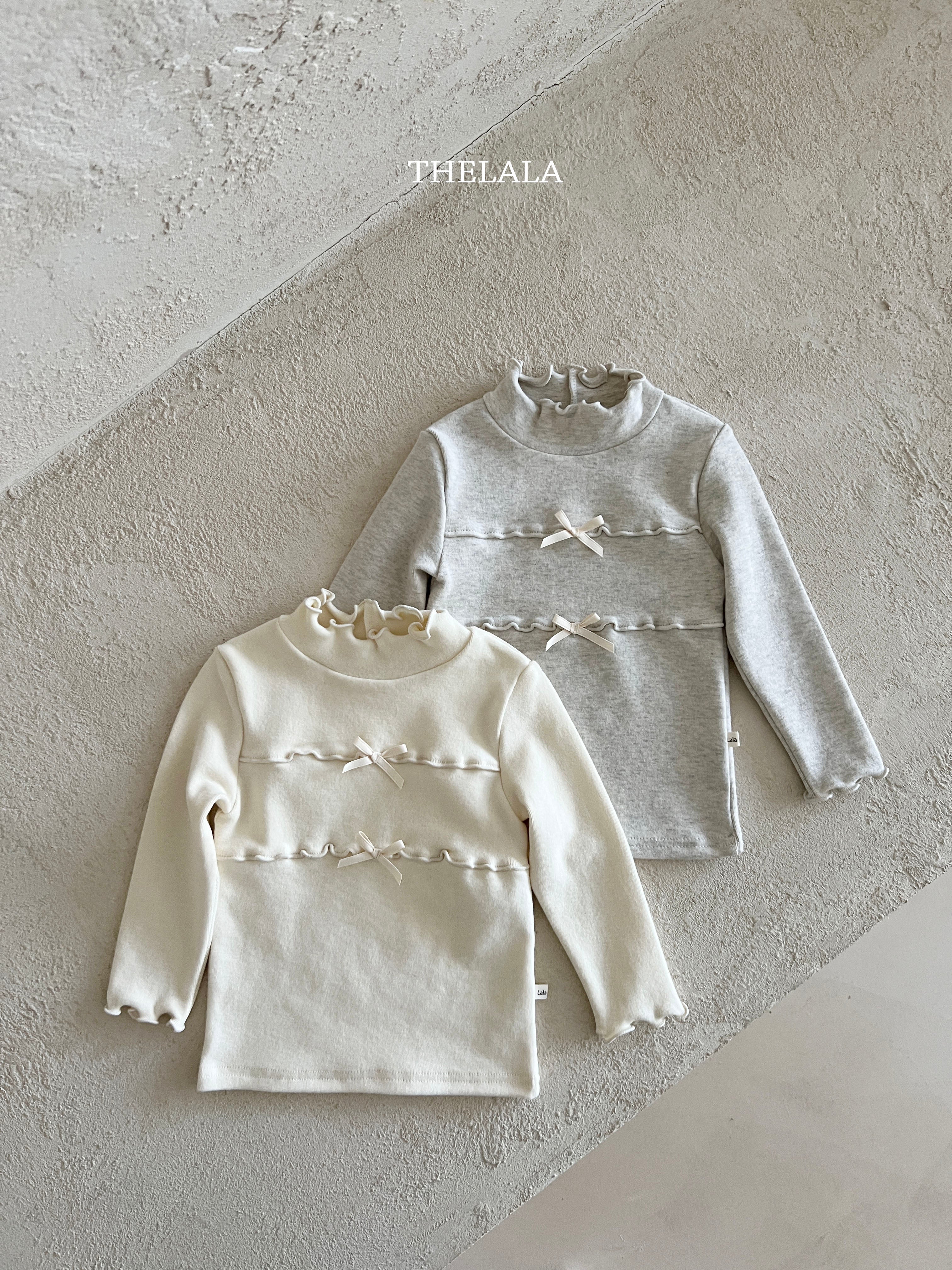 ［thelala］Ribbon mellow tee