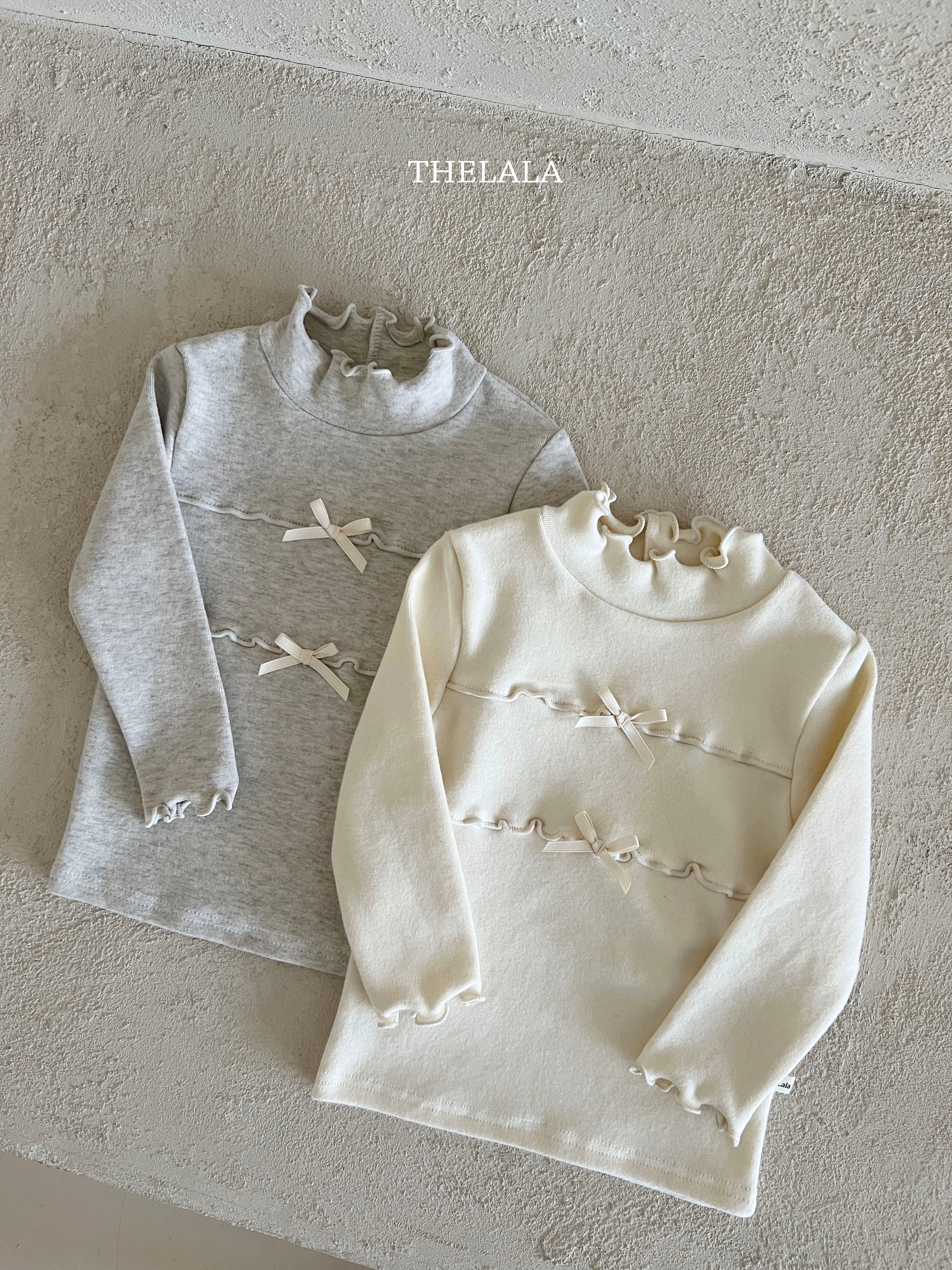 ［thelala］Ribbon mellow tee