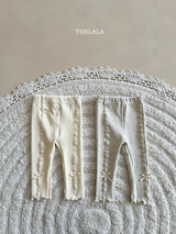 ［thelala］Ribbon mellow leggings