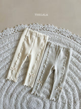 ［thelala］Ribbon mellow leggings