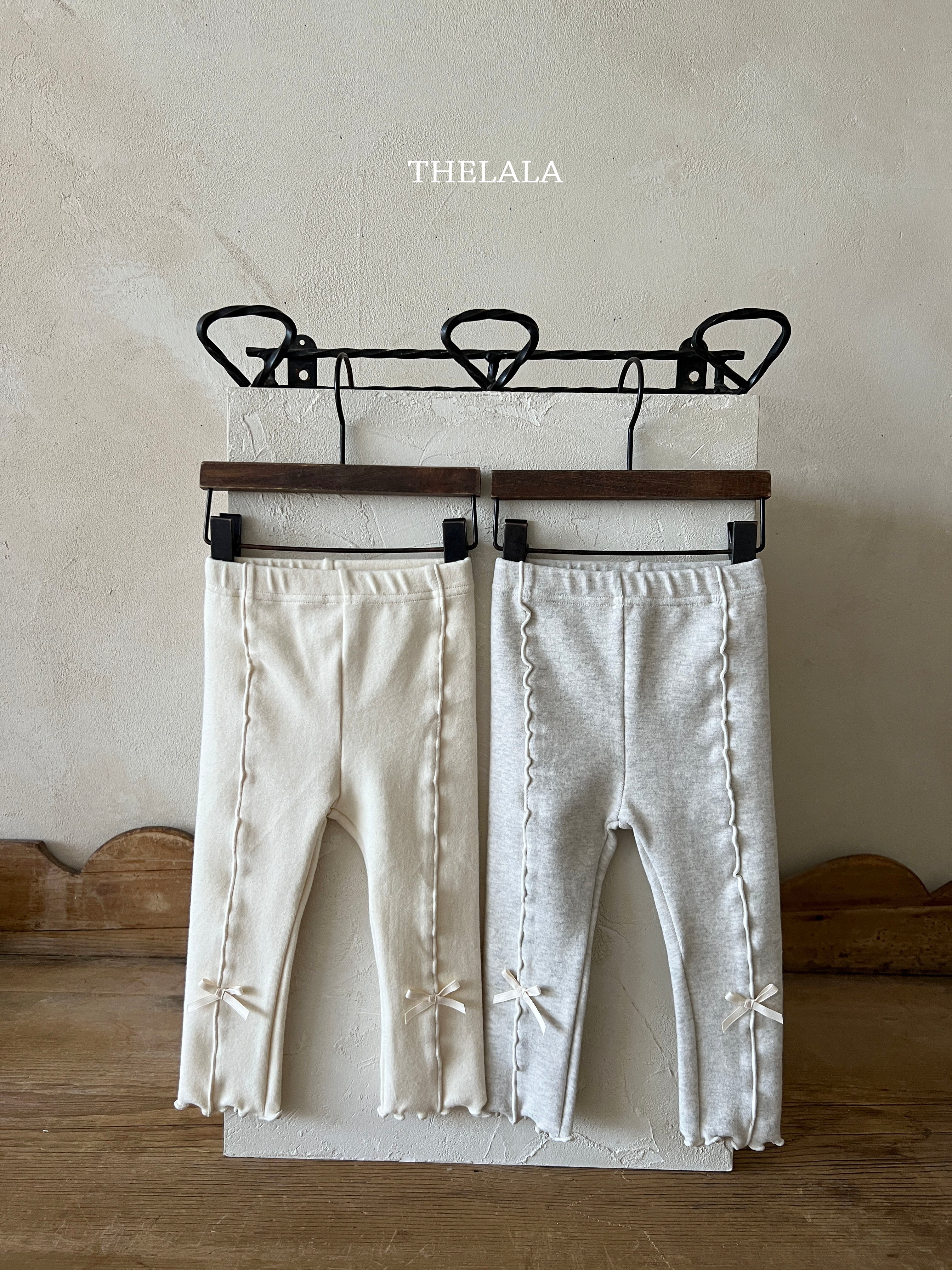 ［thelala］Ribbon mellow leggings