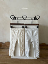 ［thelala］Ribbon mellow leggings