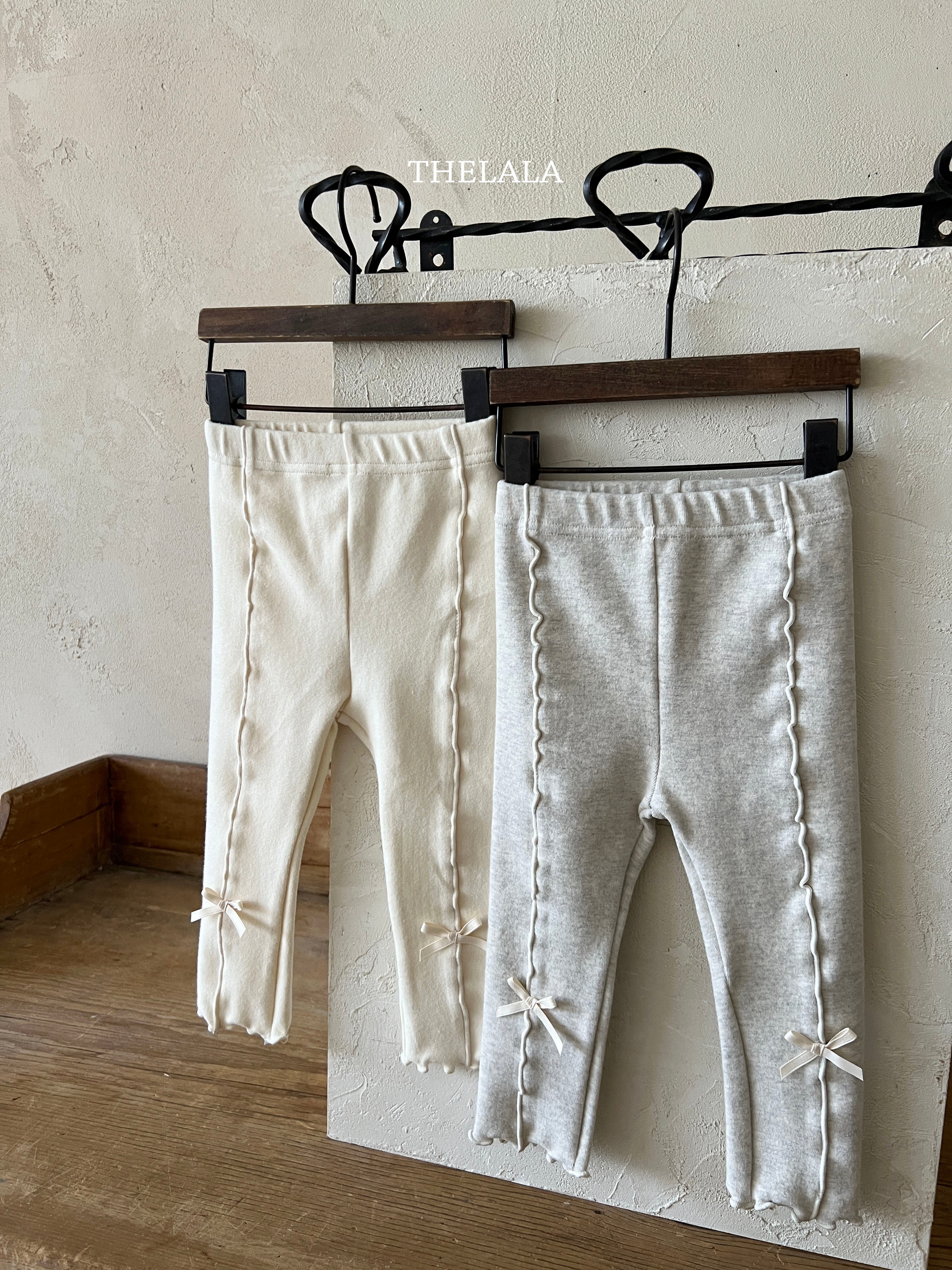 ［thelala］Ribbon mellow leggings
