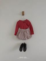 ［aladin］Eyelet ribbon puff tee