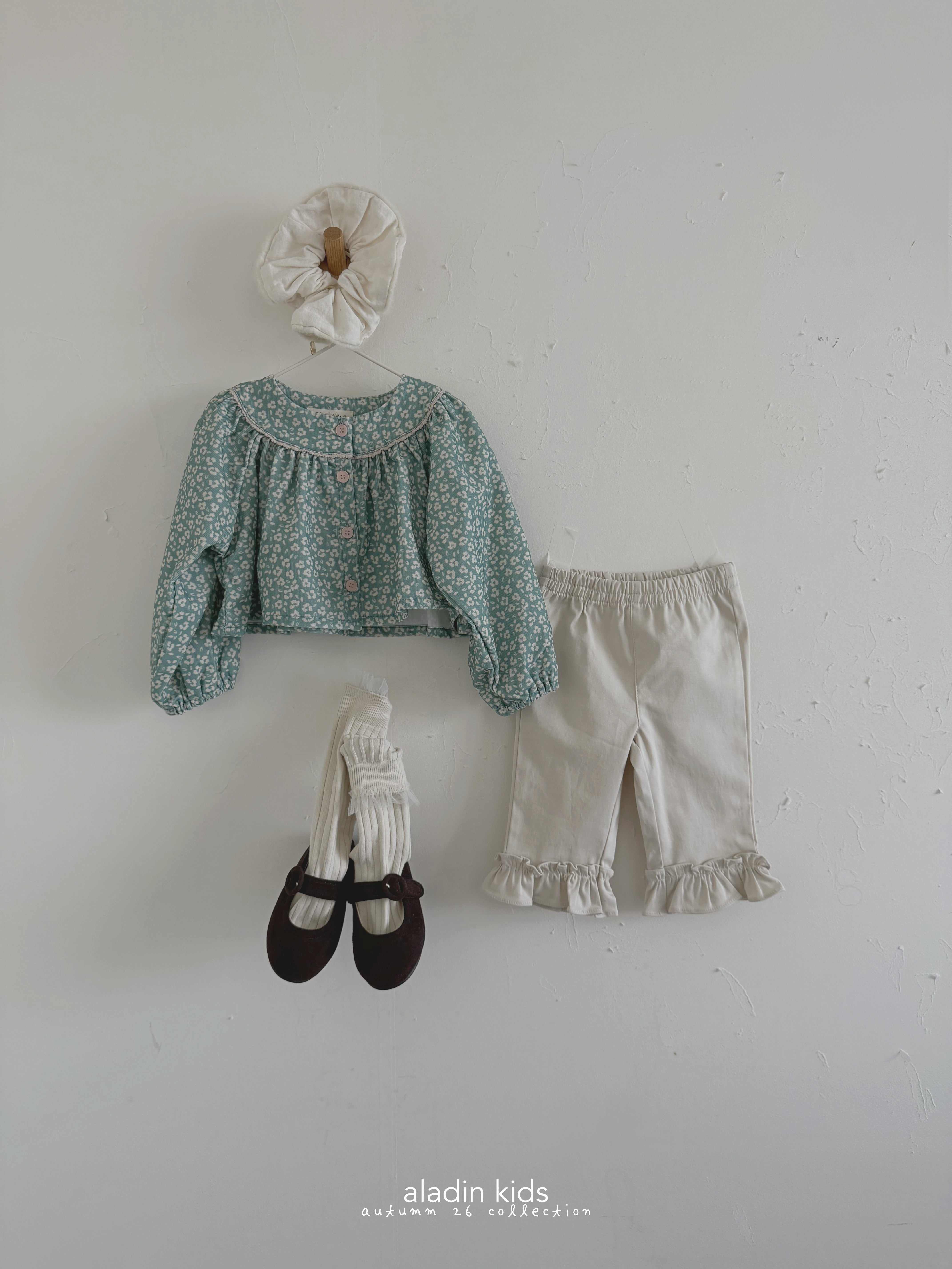 ［aladin］Flower open blouse