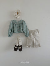 ［aladin］Flower open blouse