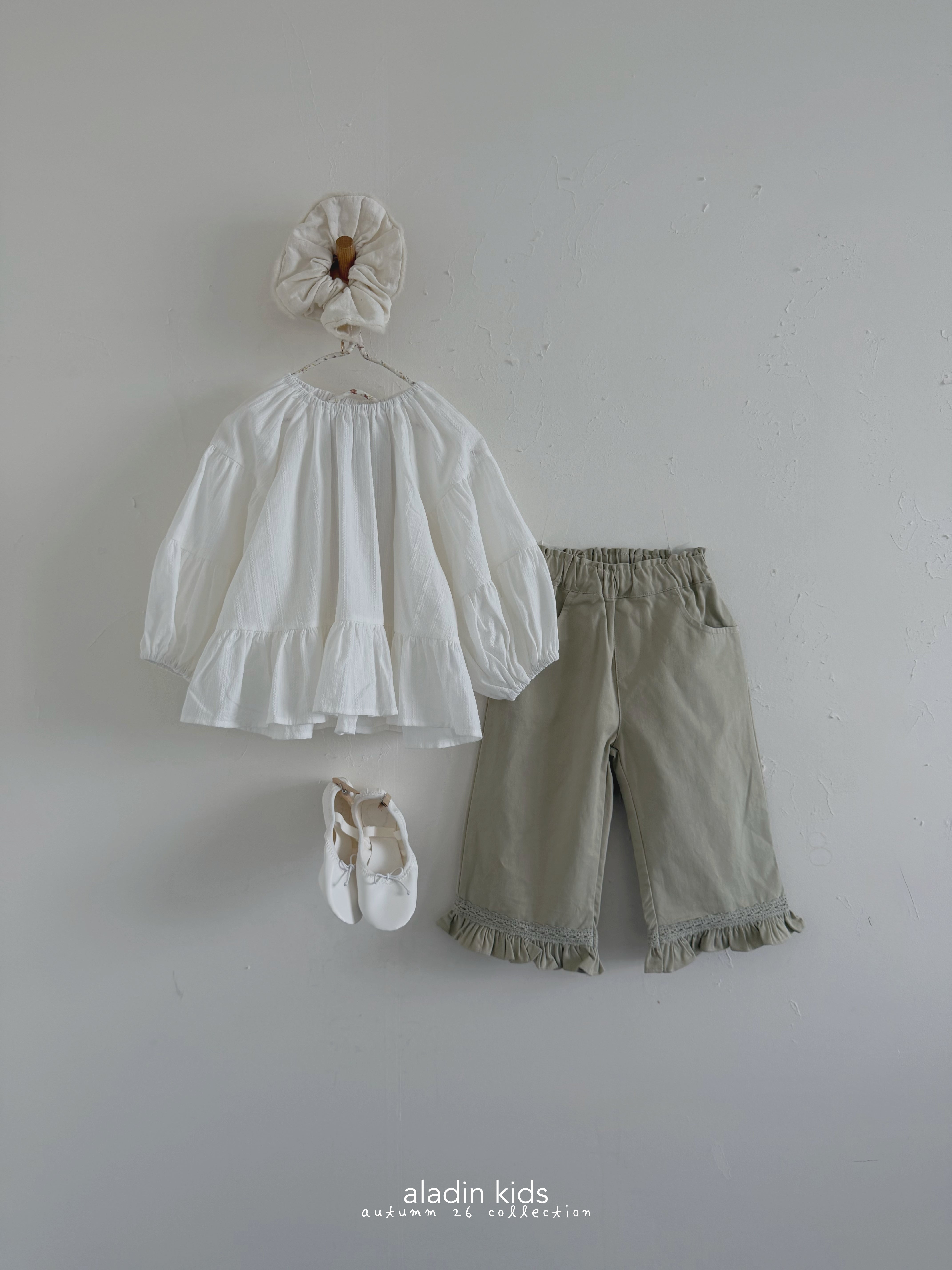 ［aladin］Frill cotton pants