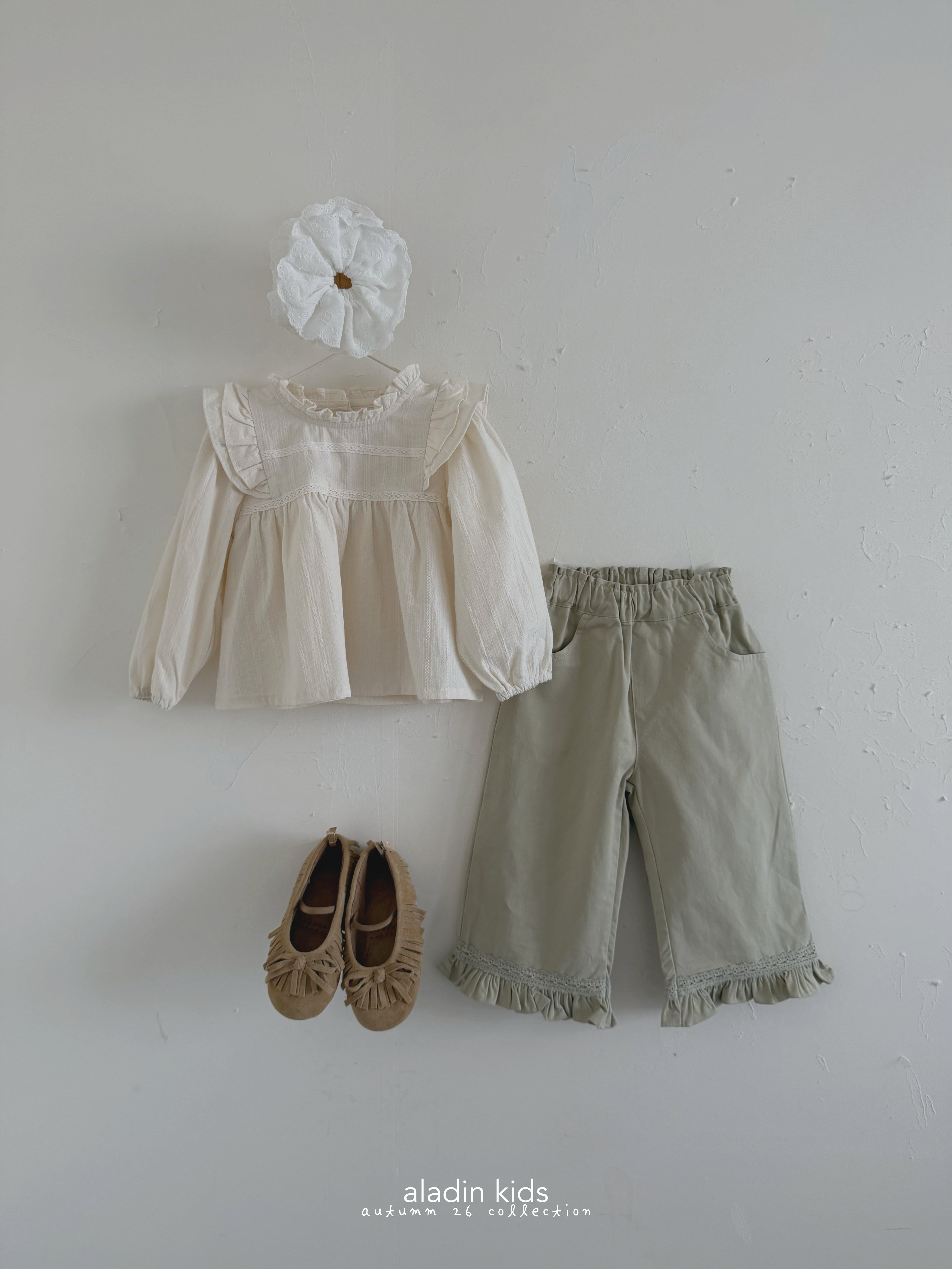 ［aladin］Frill cotton pants