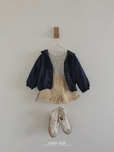 ［aladin］Eyelet ribbon puff tee