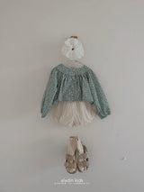 ［aladin］Flower open blouse