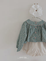 ［aladin］Flower open blouse