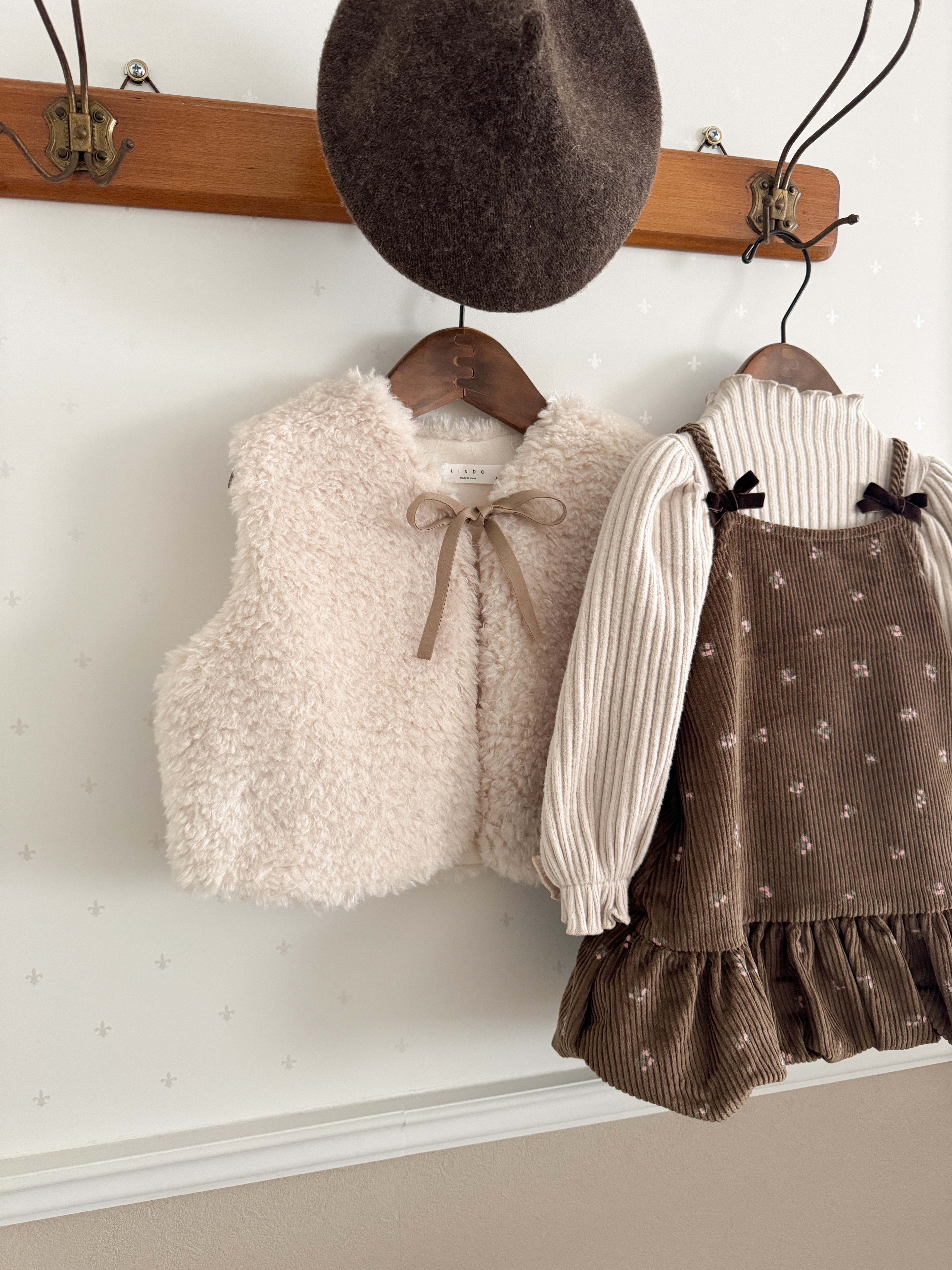 Betty fur ribbon vest