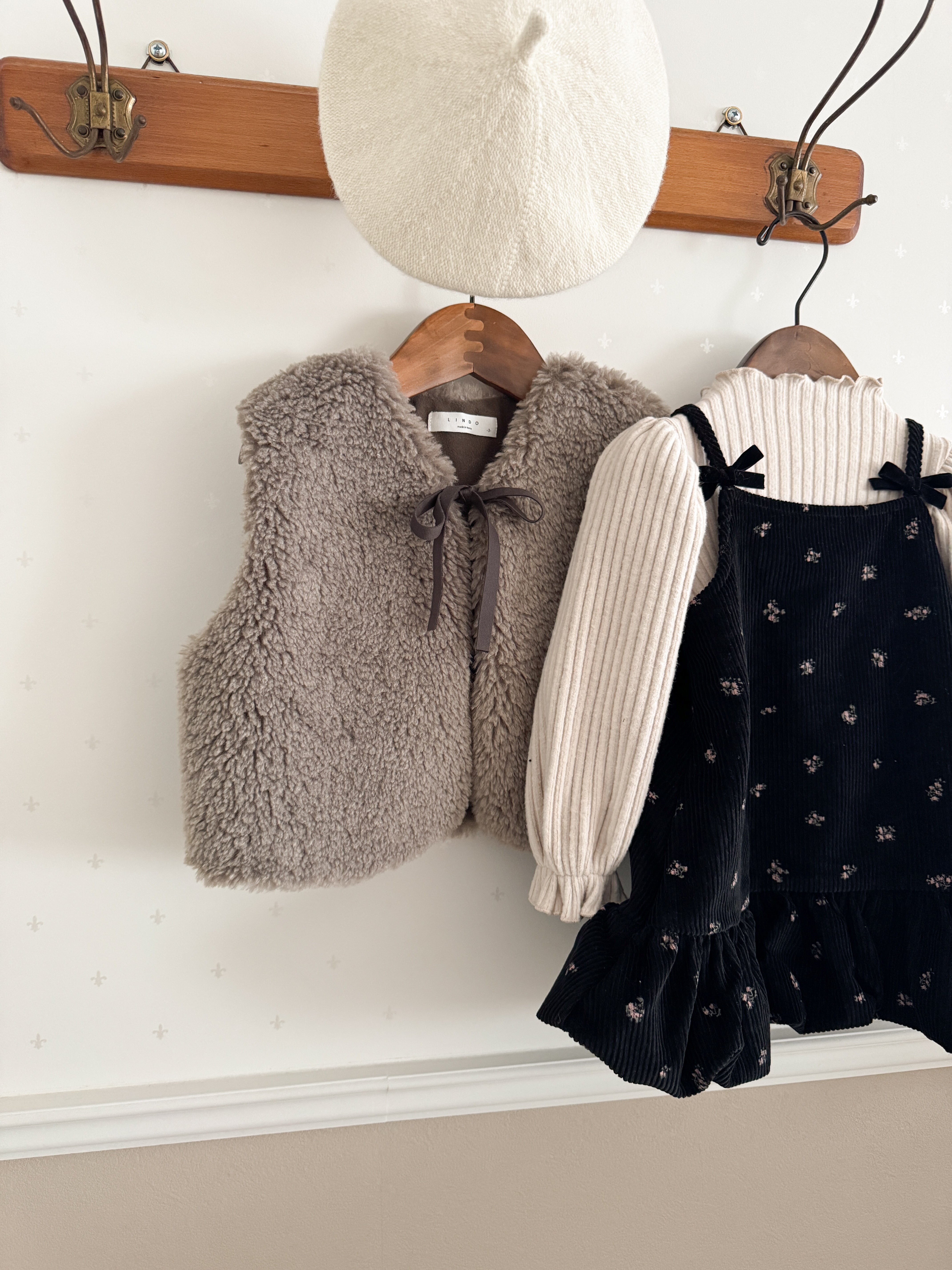 Betty fur ribbon vest