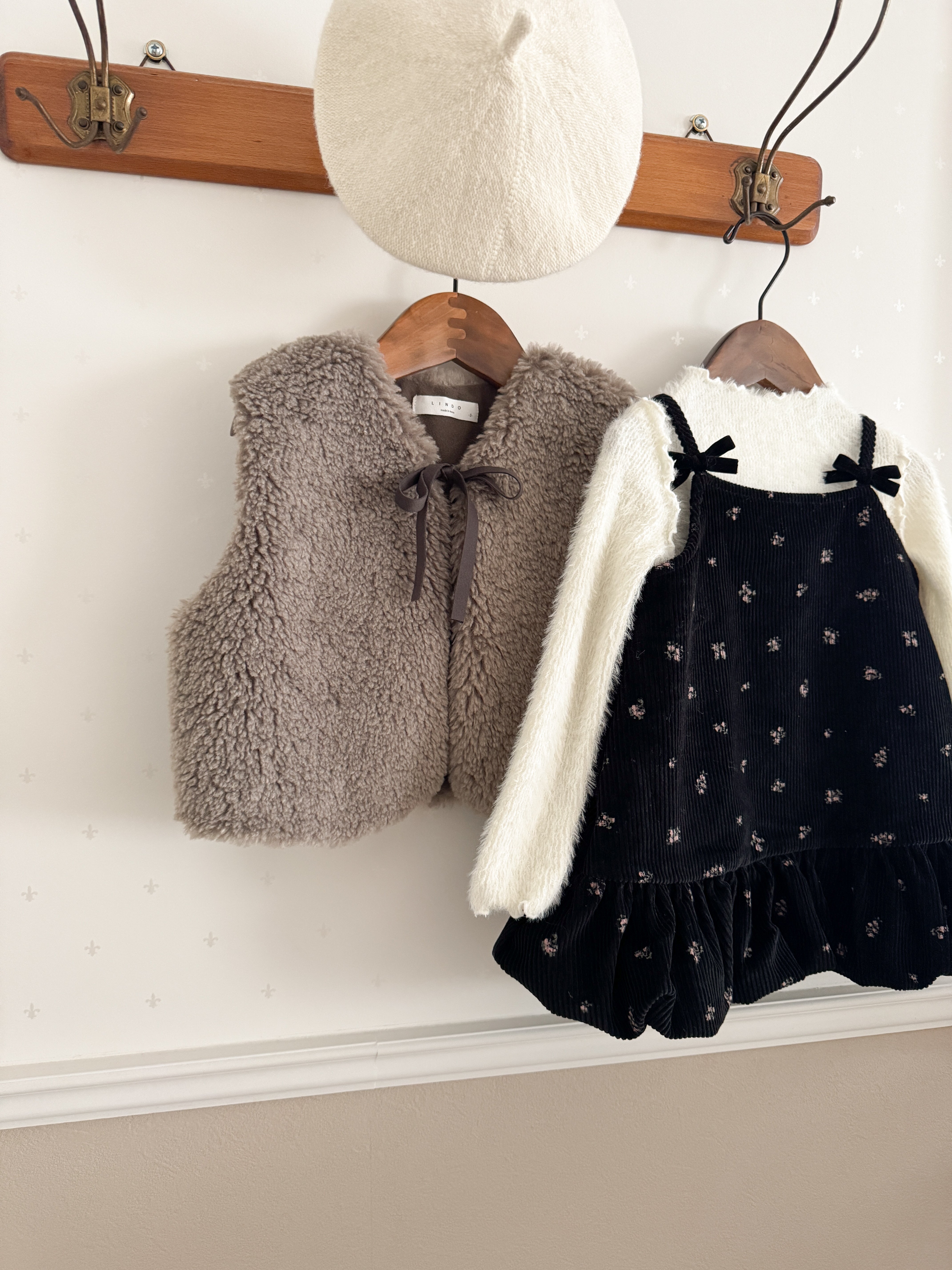 Betty fur ribbon vest
