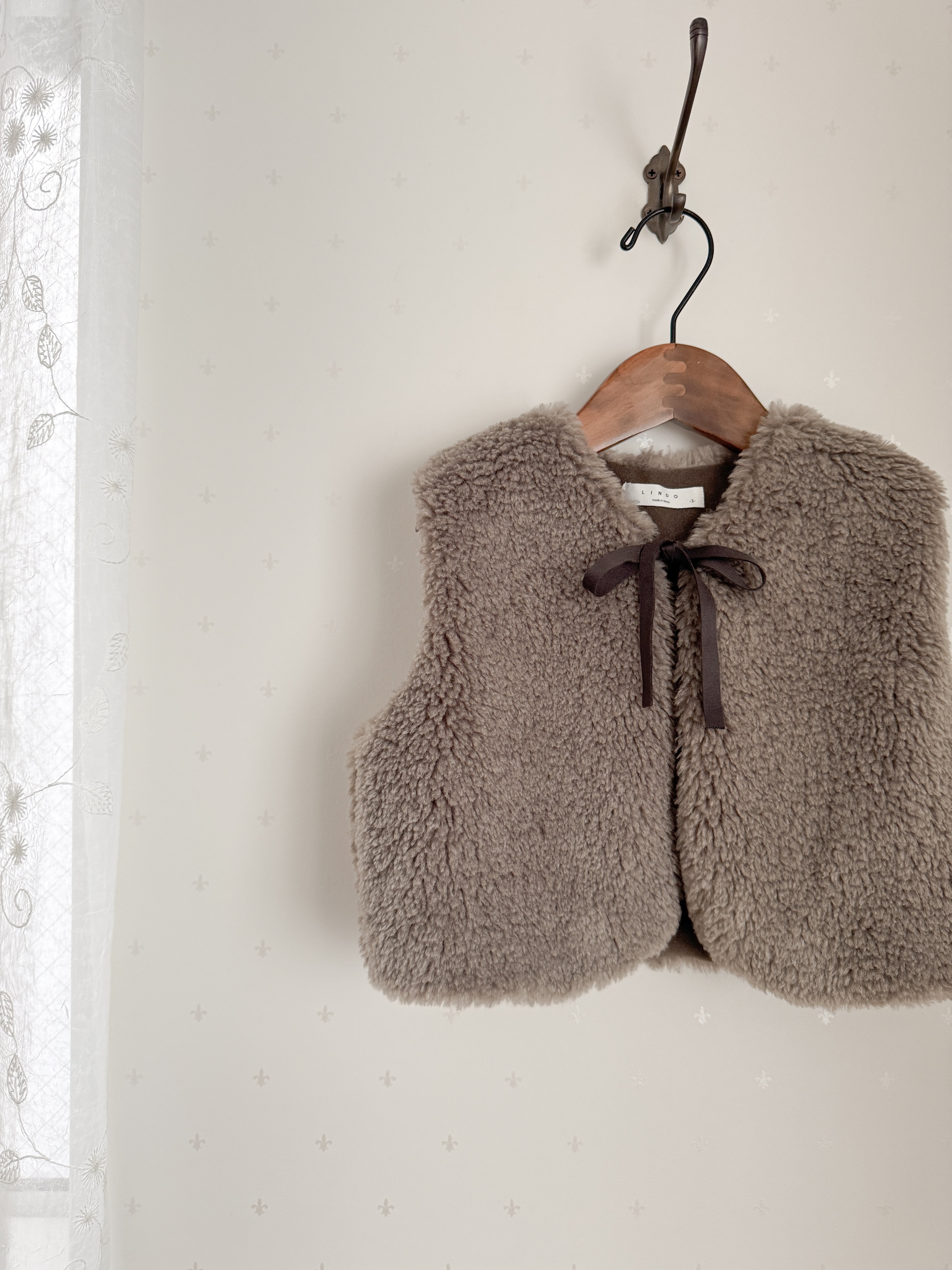 Betty fur ribbon vest