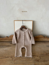 ［thelala］Open knit suit