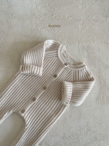 ［thelala］Open knit suit