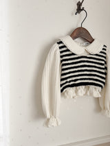 Soft stripe vest