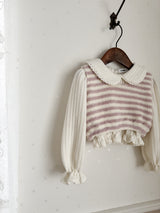 Soft stripe vest