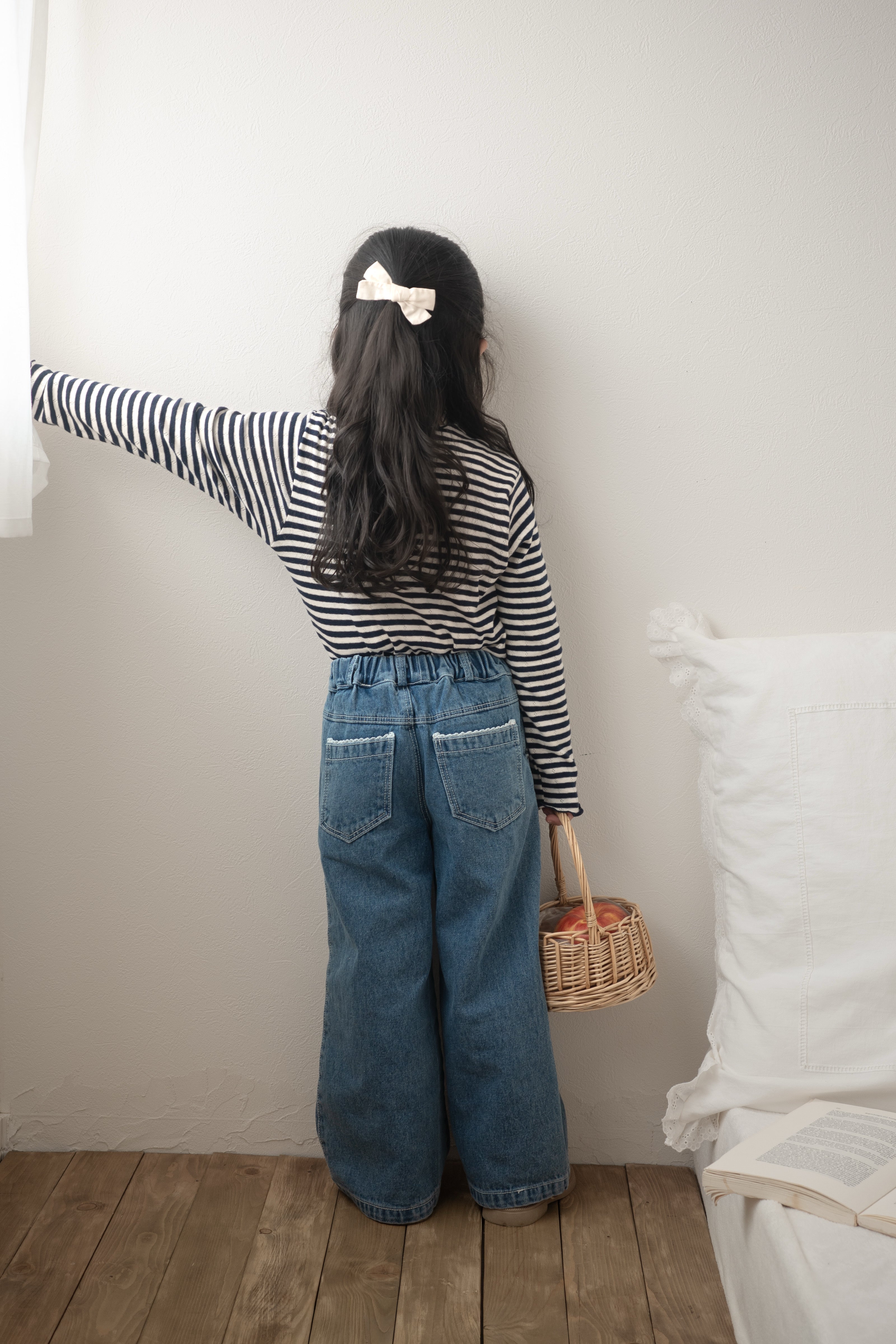 Laura lace denim pants