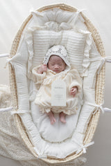 Waffle frill wrap newborn rompers