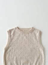 Fraise eyelet knit tops