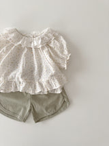 Flower frill blouse (baby & kids)