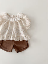 Flower frill blouse (baby & kids)