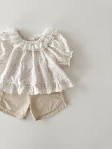 Flower frill blouse (baby & kids)