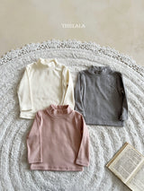 ［thelala］Simply high neck tee