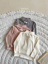 ［thelala］Simply high neck tee