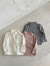 ［thelala］Simply high neck tee