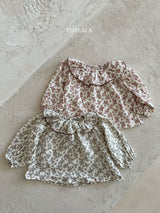 ［thelala］Arum garden blouse