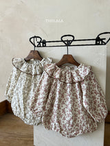 ［thelala］Arum garden rompers