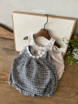 ［thelala］Tweed rompers