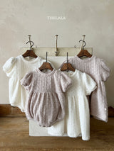 ［thelala］Soft puff knit rompers