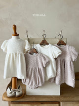 ［thelala］Soft puff knit one-piece